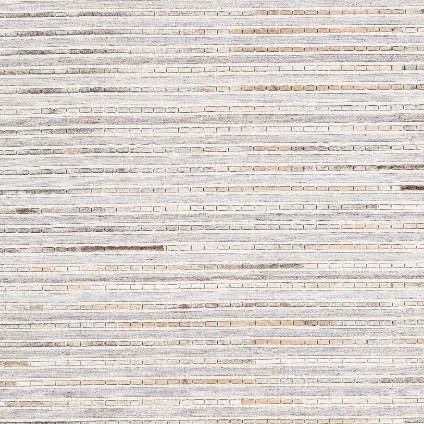 008 SI-1886215,SI-1886217,SI-1886218 | Closeup | Medora Rug - 26072 by Surya in taupe, dark brown, oatmeal, black, medium gray. Made from 50% wool, 30% hair on hide, 20% viscose in a unique style.