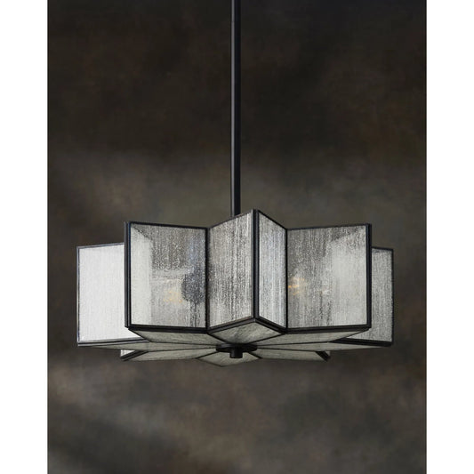 Morella Pendant by Surya. Made from iron, glass in a modern style.