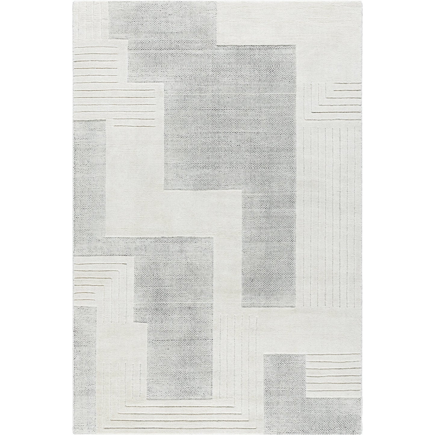 001 SI-2164766,SI-2164767,SI-2164768,SI-2164769 | Primary Silo | Molde Rug - 531206 by Surya in light silver, silver. Made from wool in a unique style.