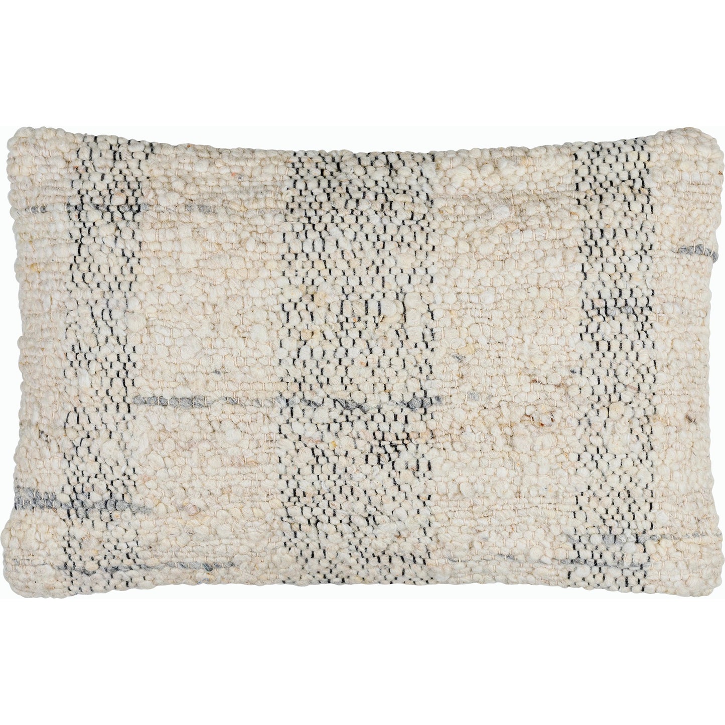 001 SI-2163386,SI-2163387 | Primary Silo | Monospace Accent Pillow - 487410 by Surya in ash, pearl, metallic - silver. Made from wool, cotton in a modern style.