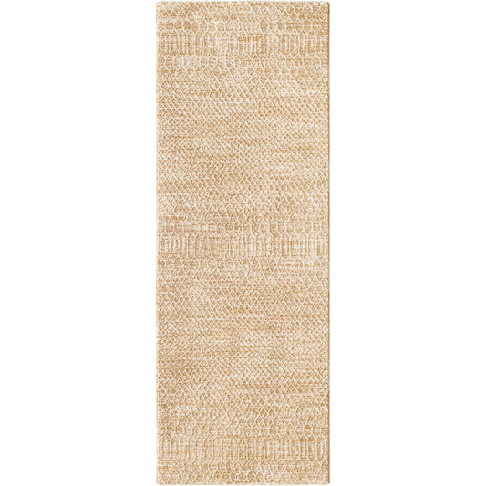 Masterpiece Rug by Livabliss in beige, tan, medium brown. Made from main: 100% polyester in a cottage & farmhouse style.