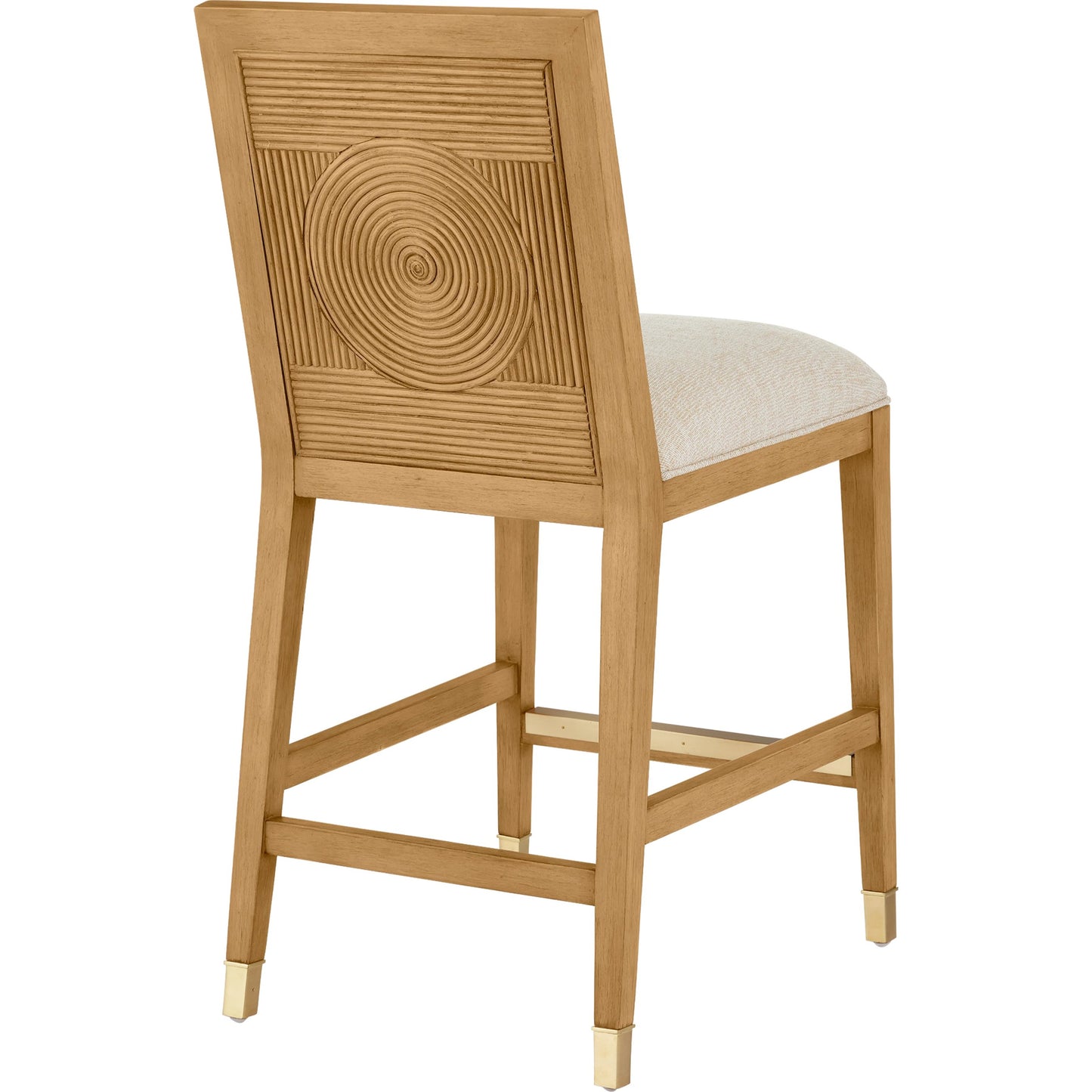 017 SI-2191838 | Additional Silo | Santos Side Chair by Currey and Company. Made from mahogany, rattan, brass in a modern style.