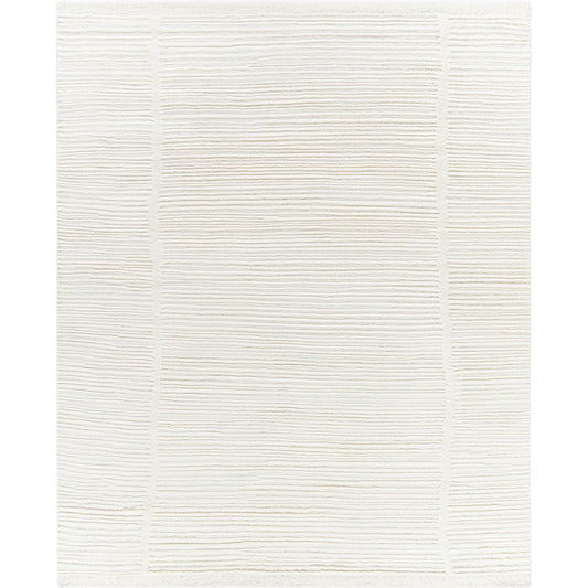 001 SI-2050683,SI-2050684,SI-2050685,SI-2050687,SI-2050688 | Primary Silo | Manpura Rug - 485160 by Surya in ivory, pearl, snow. Made from face: 100% wool, warp: 100% cotton in a unique style.