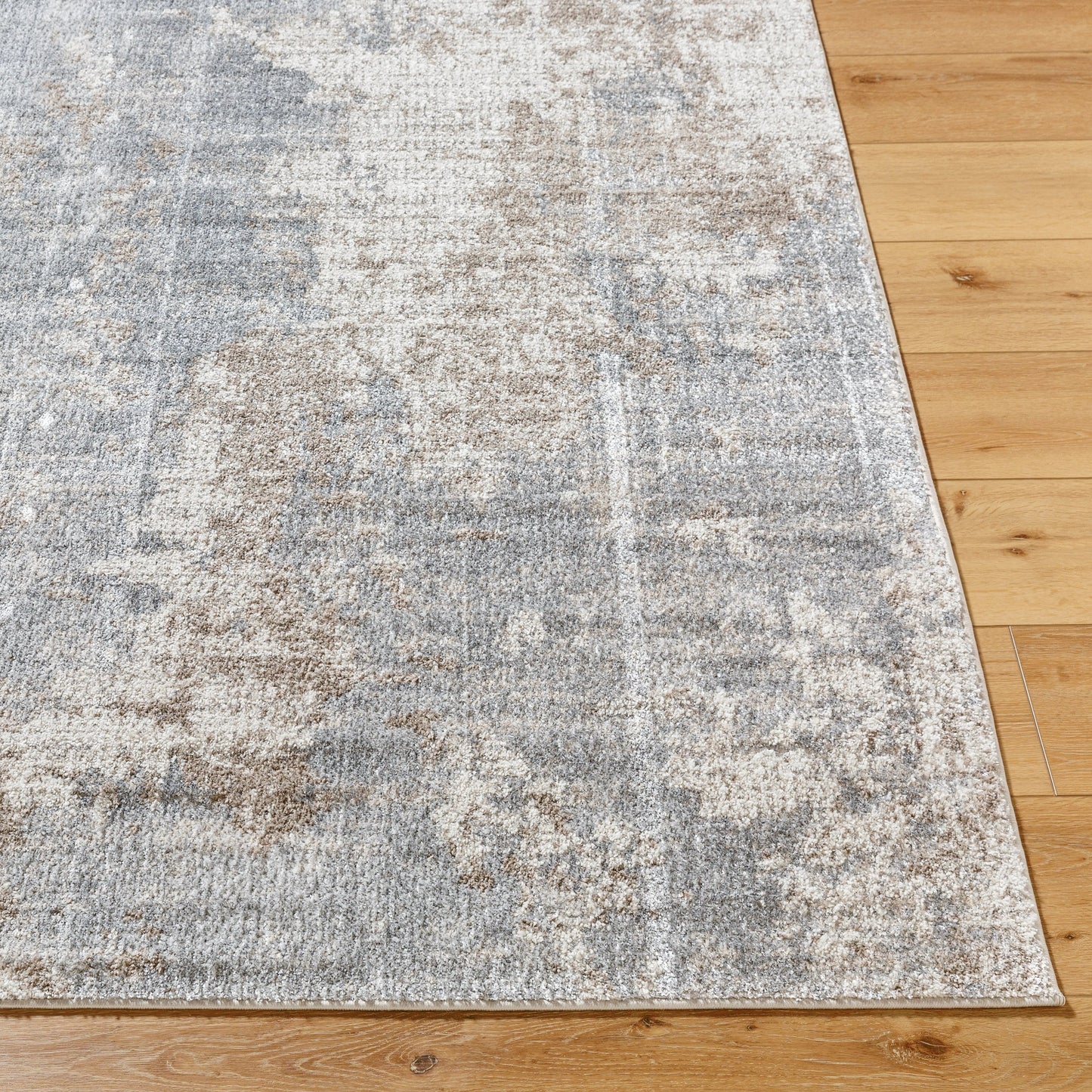 003 SI-2167790,SI-2167791 | Closeup | Merengue Rug - 496575 by Livabliss in charcoal, light brown, off-white. Made from polypropylene, polyester in a unique style.