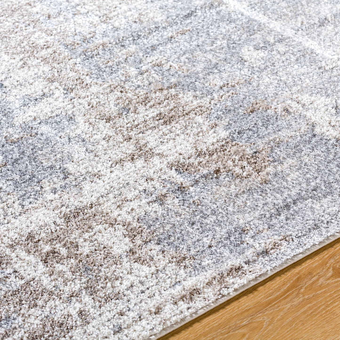 005 SI-2167790,SI-2167791 | Closeup | Merengue Rug - 496575 by Livabliss in charcoal, light brown, off-white. Made from polypropylene, polyester in a unique style.