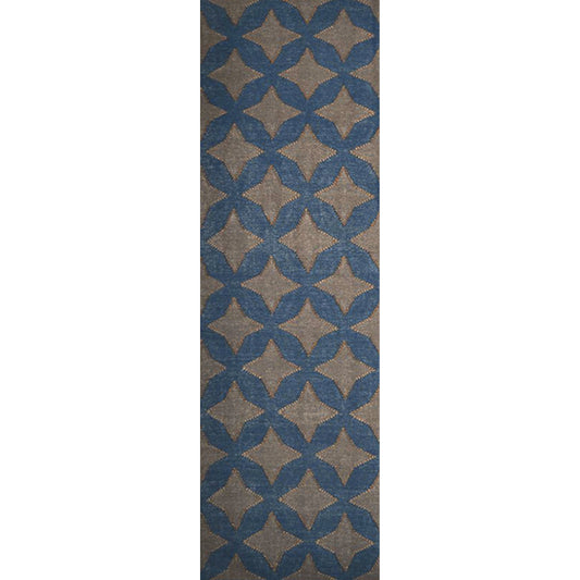 Marinda Rug - 12878 by Surya in dark blue, dark brown, metallic gold. Made from 90% wool, 10% metallic in a unique style.