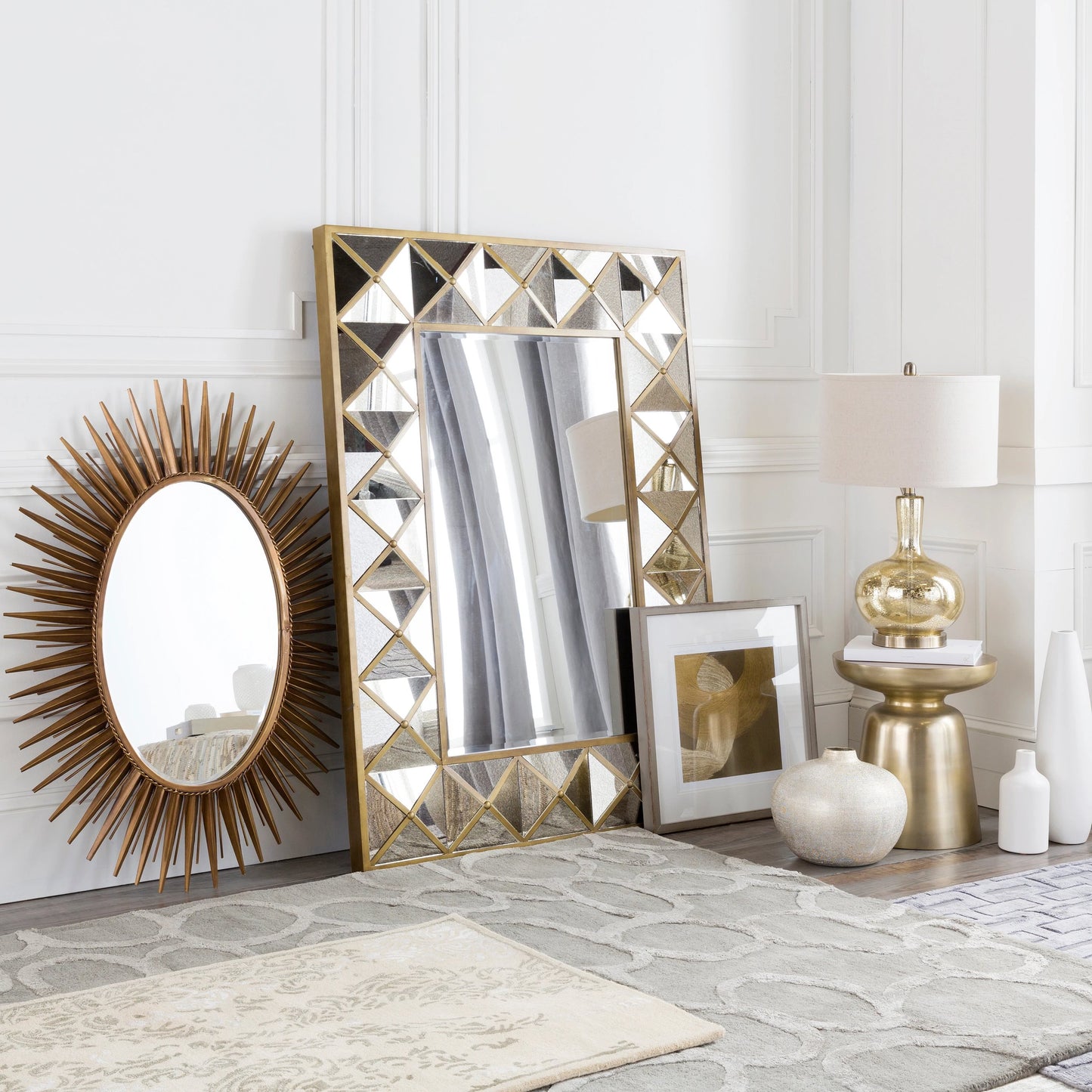 002 O-SURYA-MRR1014-3042 | Lifestyle | Nihal - 16867 by Livabliss in multi and antiqued metal finish. Made from metal in a modern style.