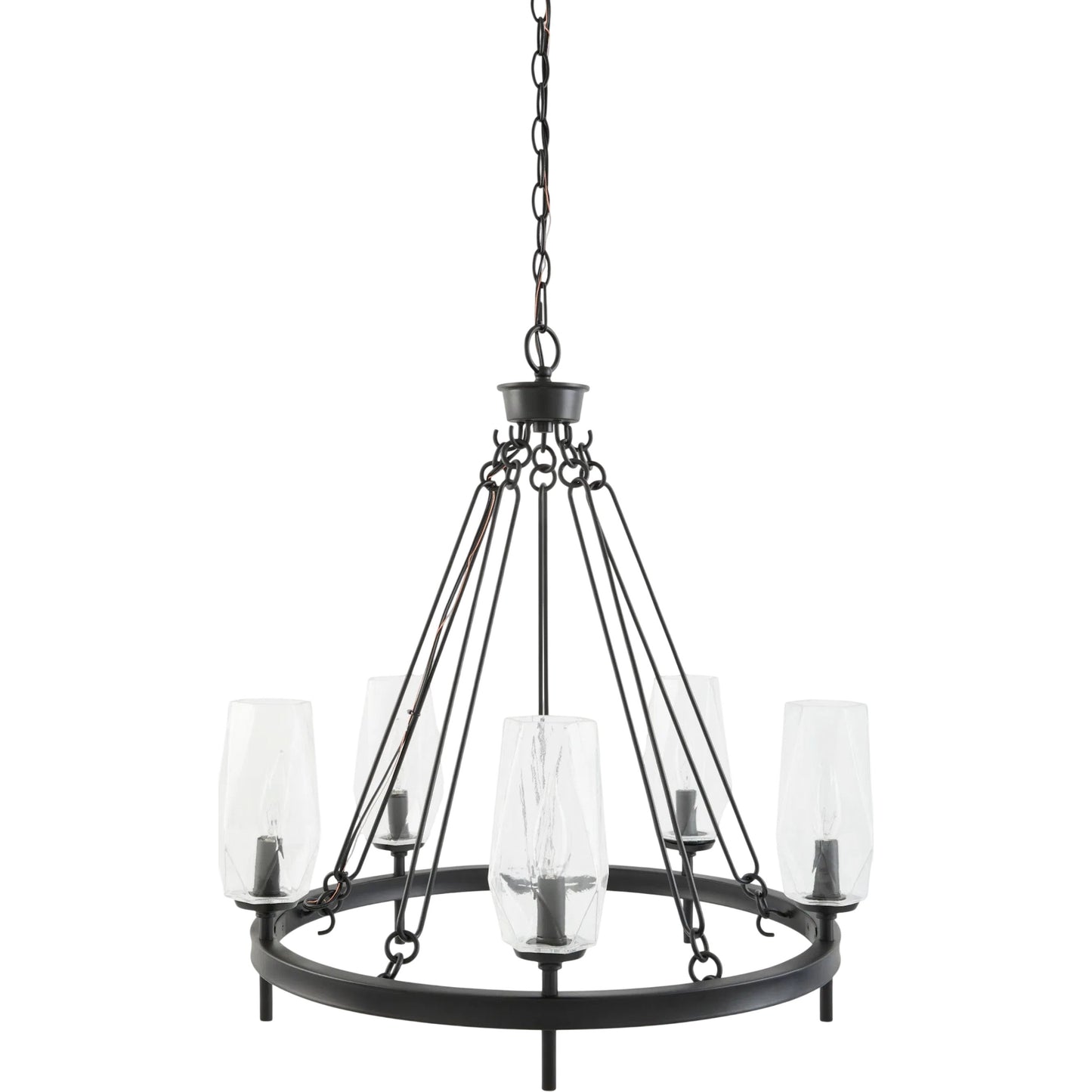000 SI-2460278 | Primary Silo | Merivelle Chandelier by Surya. Made from iron, glass in a unique style.