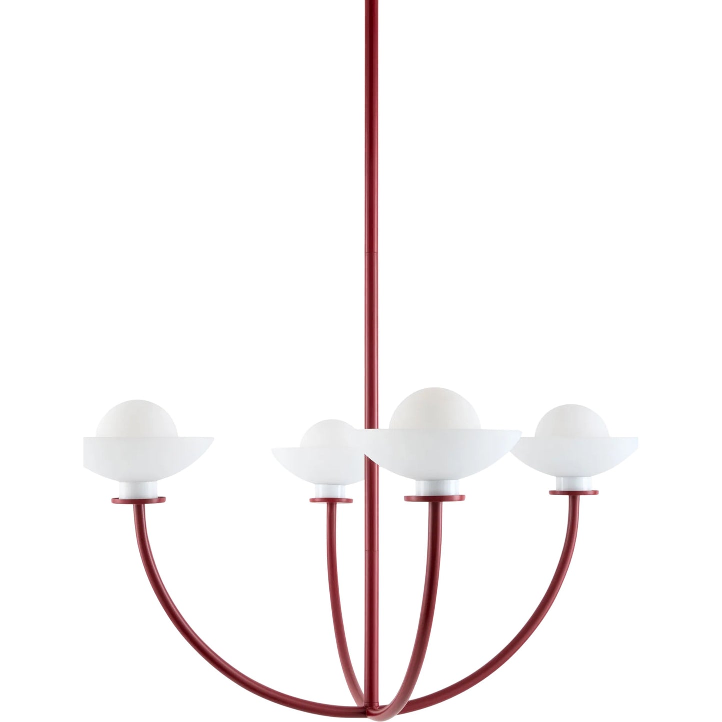 000 SI-2460314 | Primary Silo | Meravo Chandelier by Surya in white, red, white, black and lacquered. Made from iron, glass in a unique style.