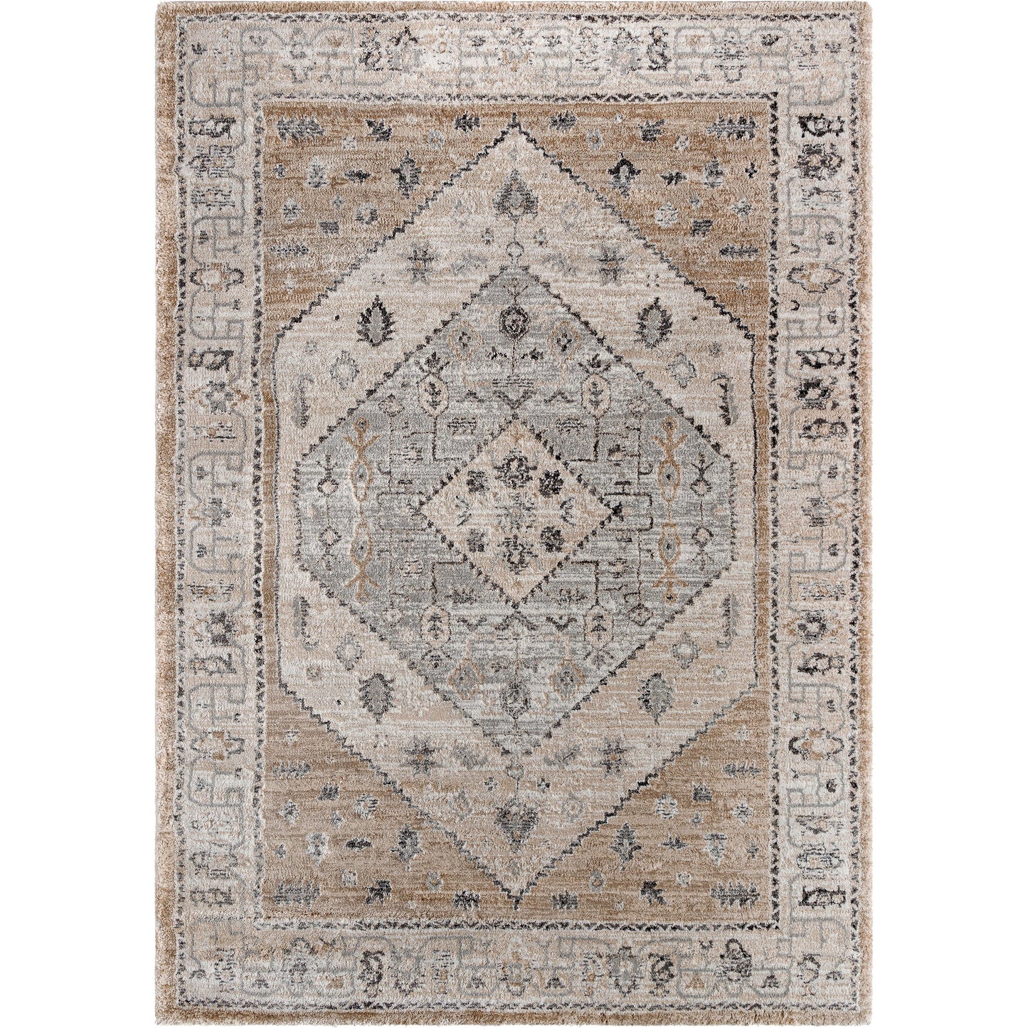 001 SI-2053062,SI-2053063,SI-2053064,SI-2053065 | Additional Silo | Montana Rug - 494877 by Livabliss in tan, ivory, gray, black. Made from face: 85% polypropylene, 15% polyester, warp: 100% jute in a unique style.