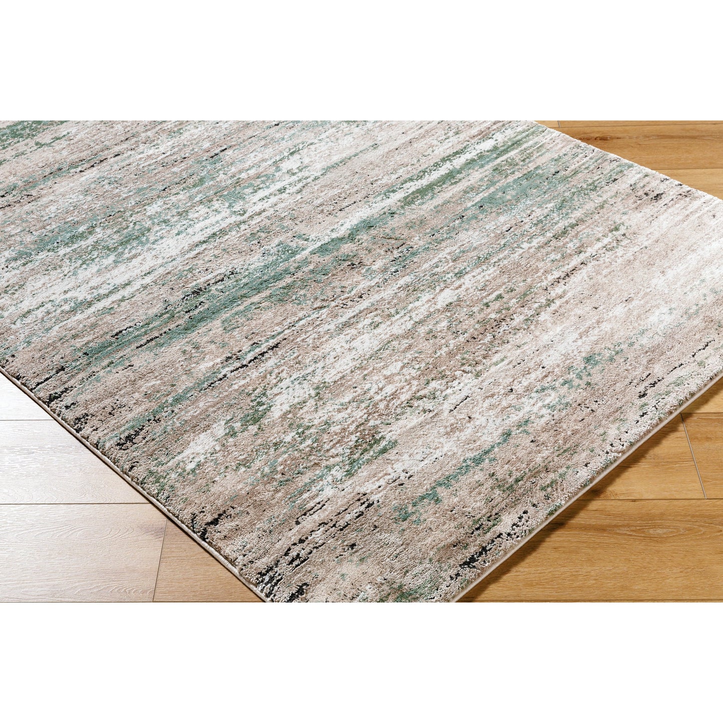 005 SI-2165617,SI-2165618,SI-2165619,SI-2165620 | Closeup | Montana Rug - 536259 by Livabliss in light beige, tan, ivory, seafoam, dusty sage, black. Made from polypropylene, polyester in a unique style.