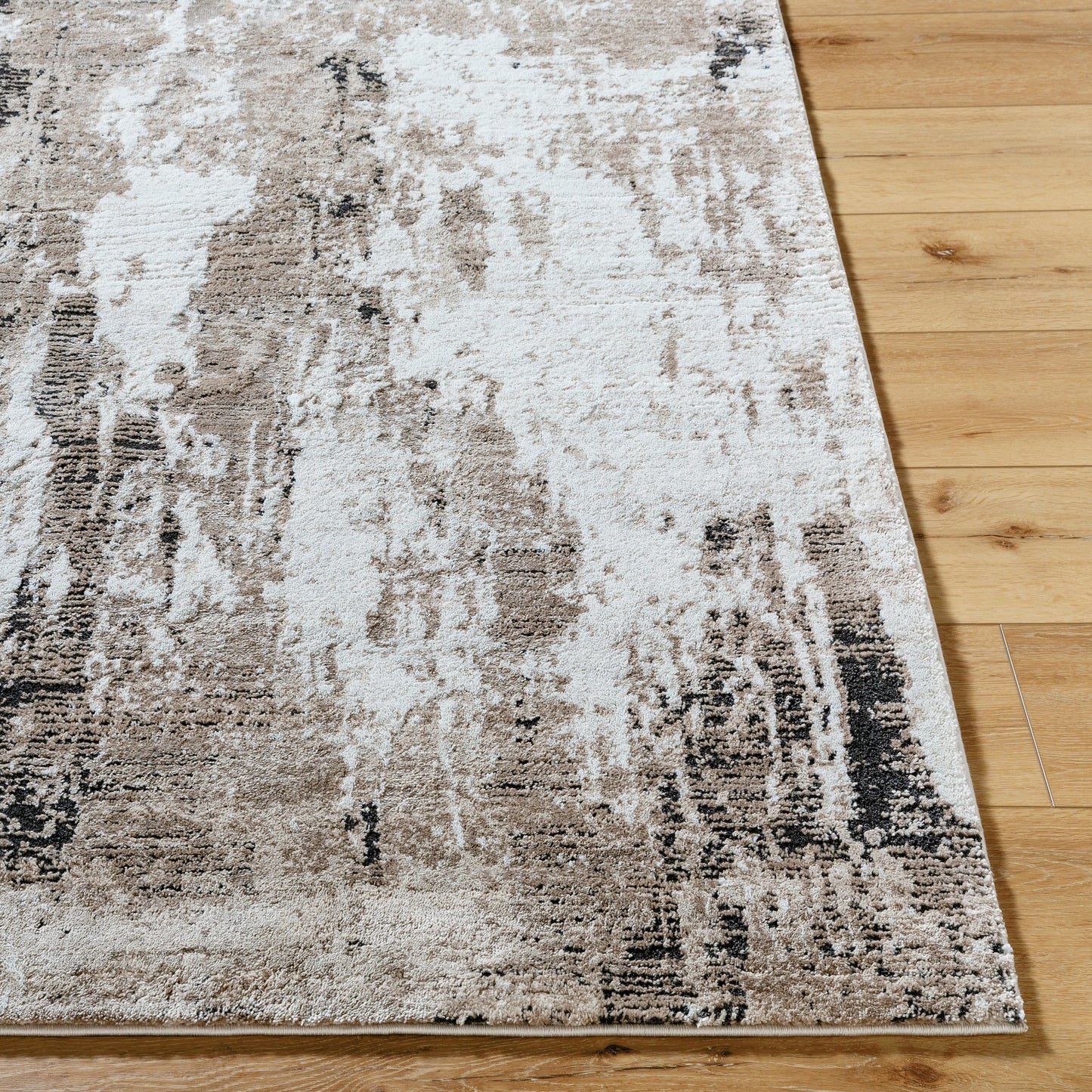 003 SI-2165621,SI-2165622,SI-2165623,SI-2165624 | Closeup | Montana Rug - 536266 by Livabliss in light beige, tan, ivory, black. Made from polypropylene, polyester in a unique style.