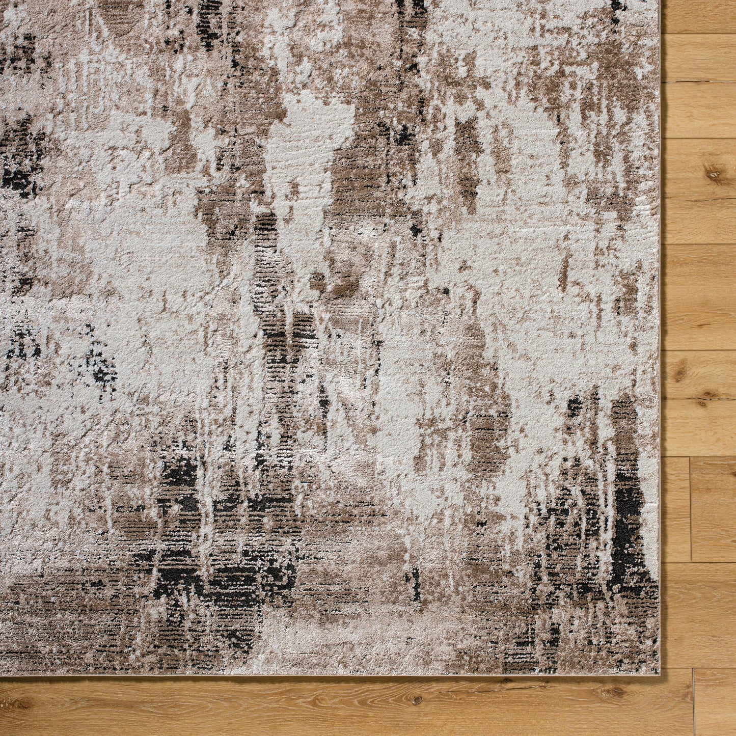 006 SI-2165621,SI-2165622,SI-2165623,SI-2165624 | Closeup | Montana Rug - 536266 by Livabliss in light beige, tan, ivory, black. Made from polypropylene, polyester in a unique style.