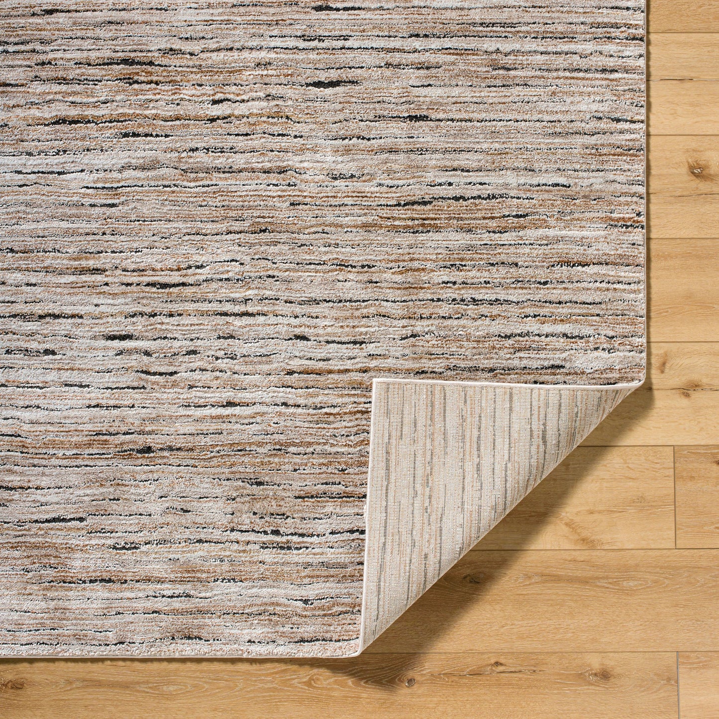 002 SI-2165625,SI-2165626,SI-2165627,SI-2165628 | Closeup | Montana Rug - 536273 by Livabliss in light beige, ivory, black, tan, brown. Made from polypropylene, polyester in a unique style.