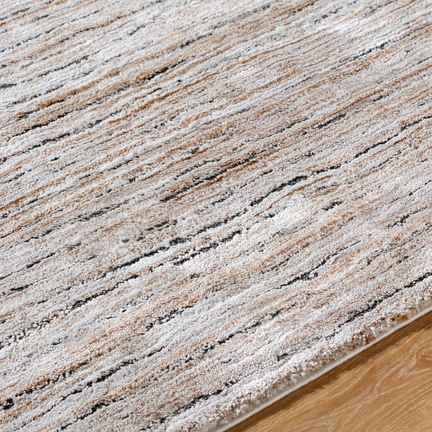 004 SI-2165625,SI-2165626,SI-2165627,SI-2165628 | Closeup | Montana Rug - 536273 by Livabliss in light beige, ivory, black, tan, brown. Made from polypropylene, polyester in a unique style.