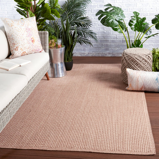 Montara MTR01 Indoor/Outdoor Rug by Jaipur Living in light tan. Made from 100% polyester in a unique style.