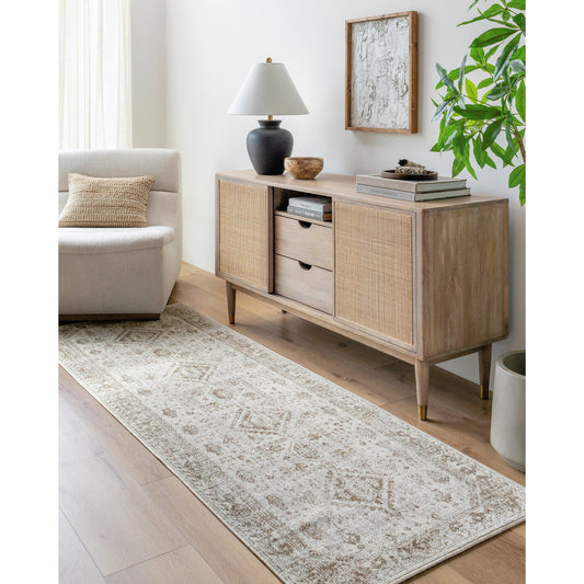 Montreal Rug - 33131 by Livabliss in cream, taupe, gray. Made from main: 100% polyester in a unique style.