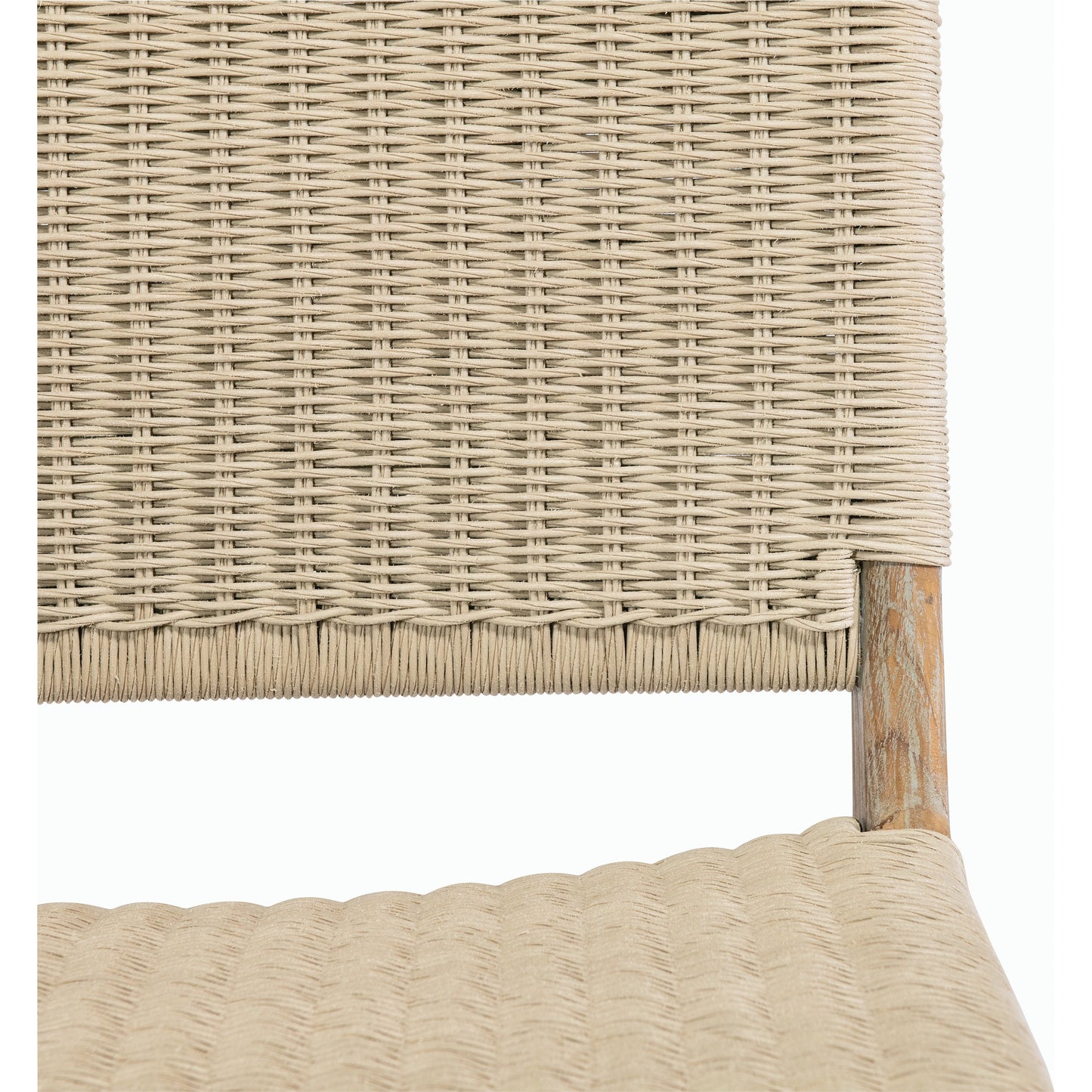 004 SI-2167240 | Closeup | Sedona Outdoor Armless Dining Chair by Sunset West in teak. Made from teak in a coastal style.