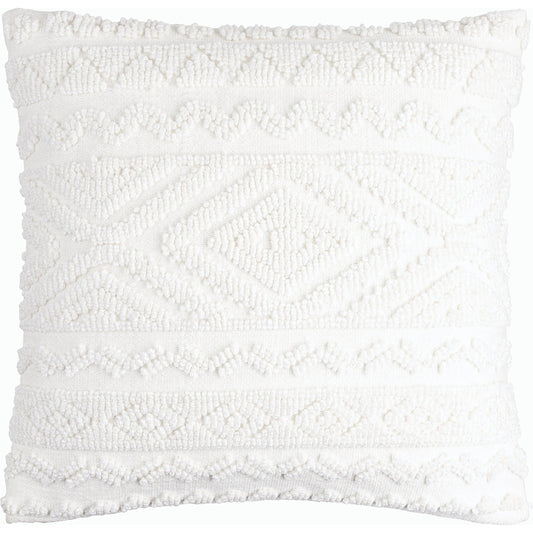 Matthew Accent Pillow - 533787 by Surya in white. Made from polyester, cotton in a modern style.