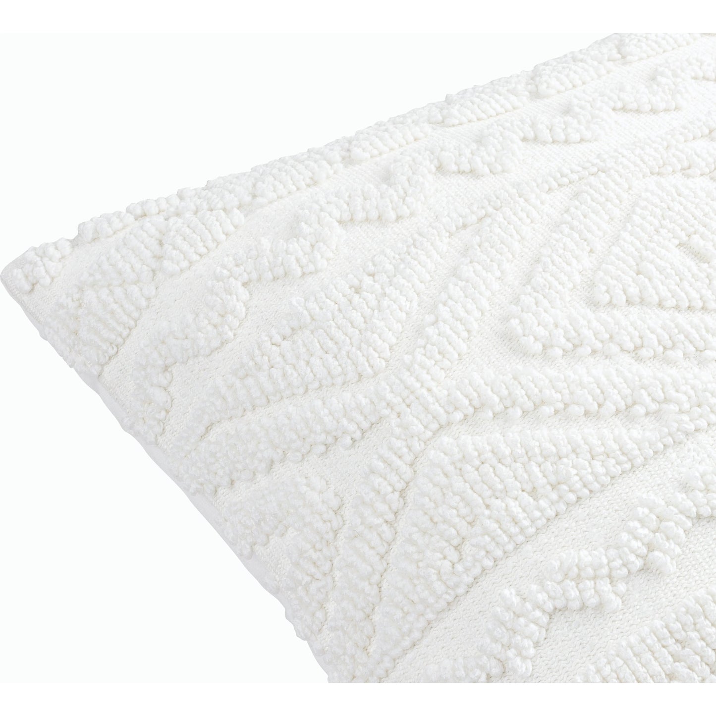 002 SI-2165133,SI-2165134,SI-2165135,SI-2165136,SI-2165137,SI-2165138 | Closeup | Matthew Accent Pillow - 533787 by Surya in white. Made from polyester, cotton in a modern style.