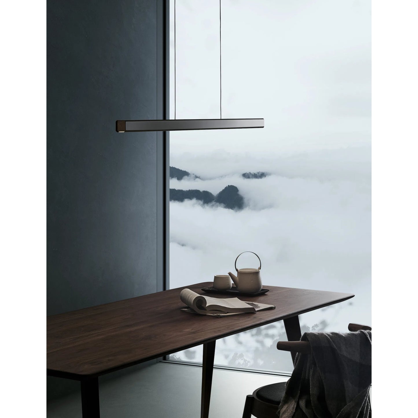 029 SR-381034 | Lifestyle | Mumu Wall Lamp by Seed Design. Made from aluminum, wood in a modern style.