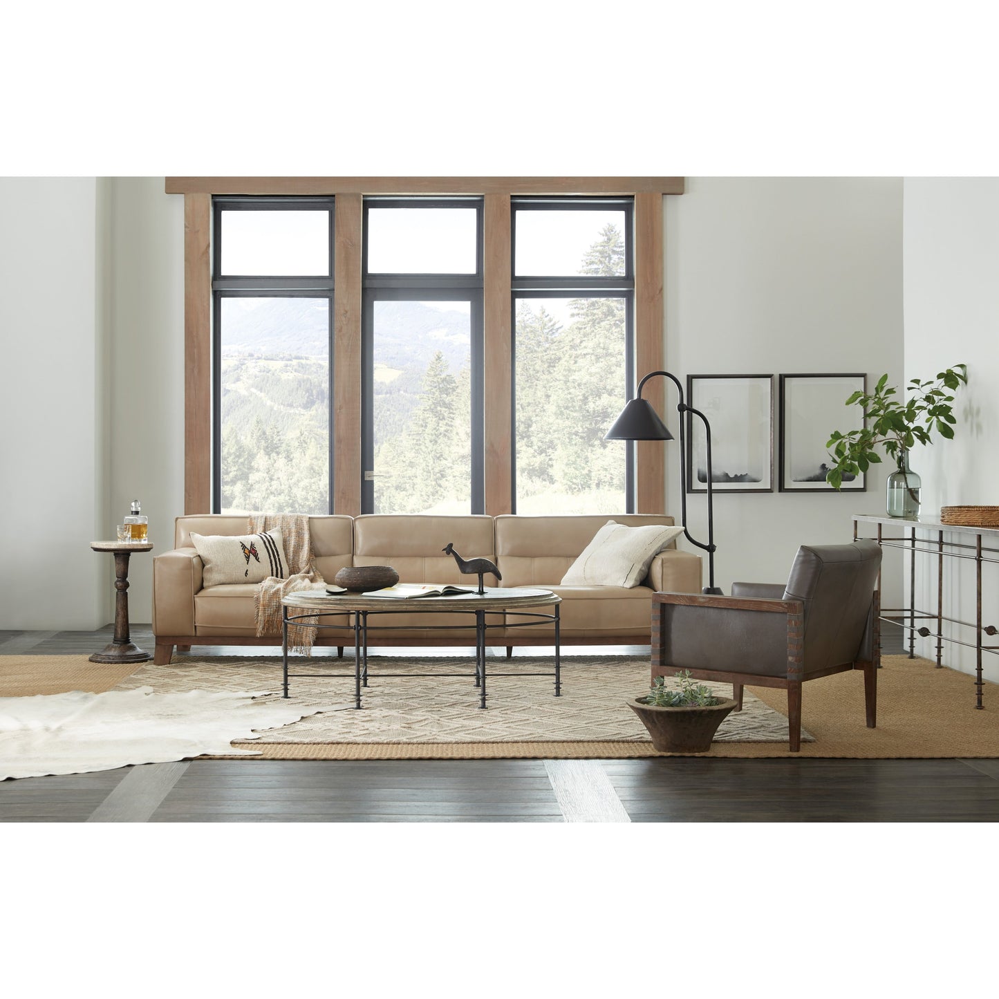 003 SI-1749063 | Lifestyle | La Grange Rabbs Prairie Martini Table by Hooker Furniture in dark flemish. Made from resin, stone in a traditional style.