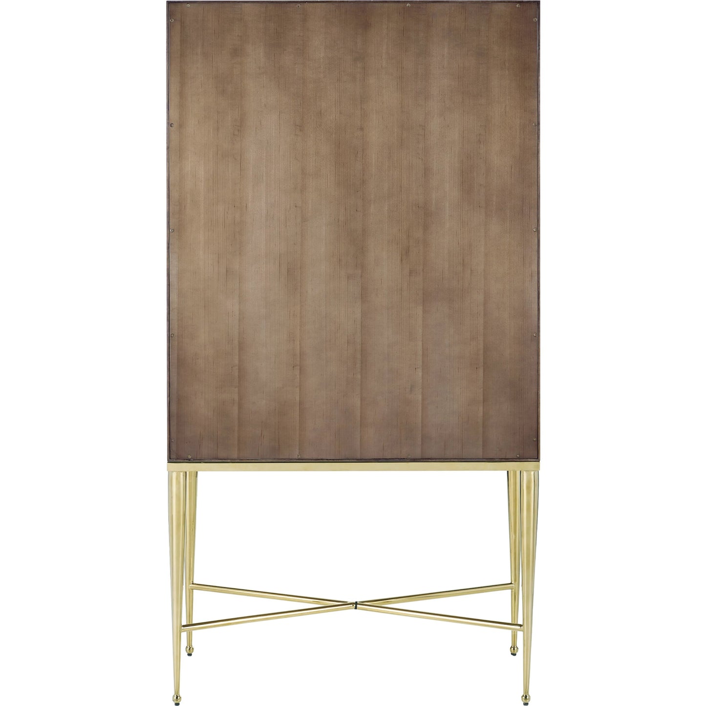 004 SI-2191690 | Additional Silo | Colette Bar Cabinet by Currey and Company in tawny brown, polished brass, mirror, natural, clear, rose. Made from figured eucalyptus, stainless steel, glass, marble, faux velvet in a modern style.