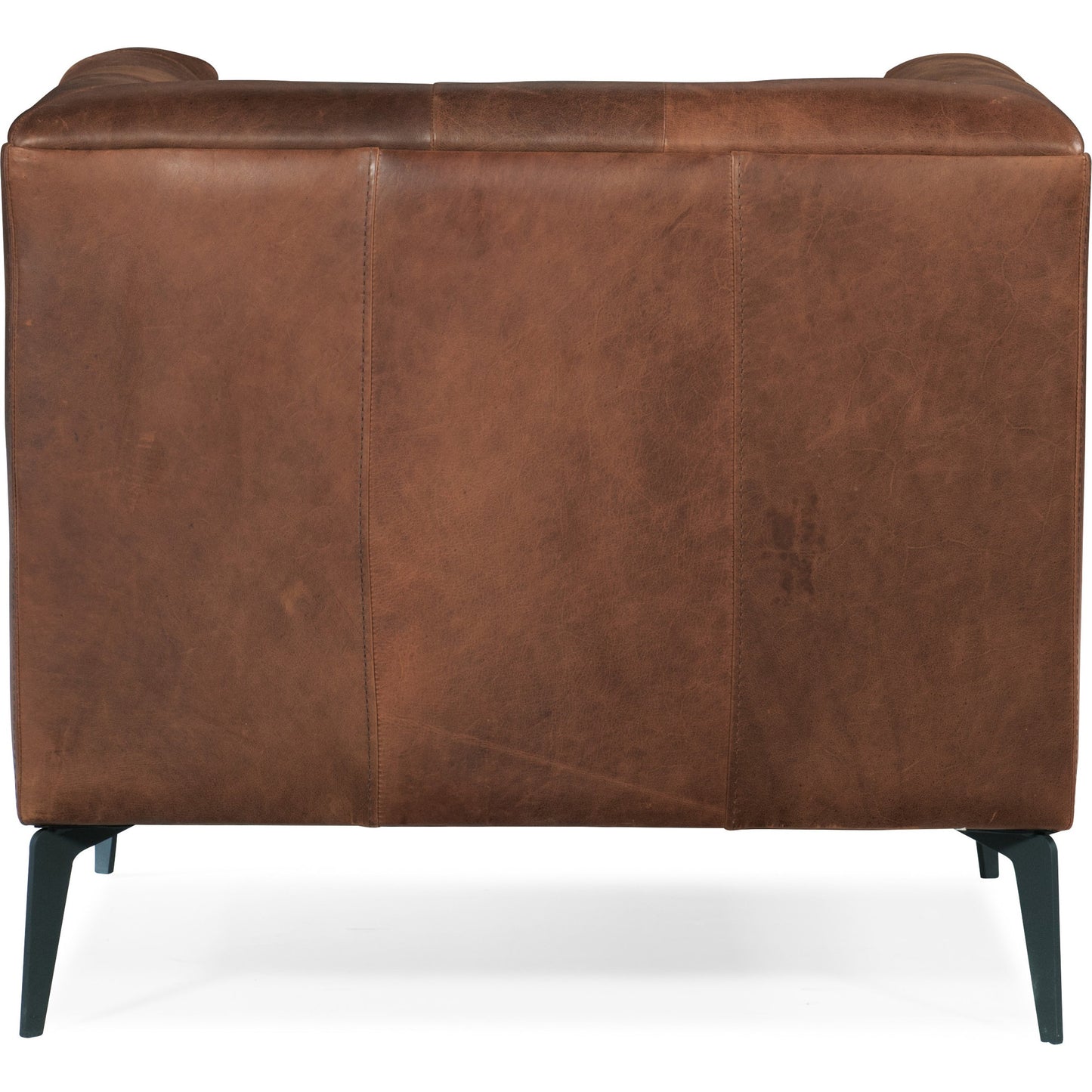 002 SI-1749366 | Additional Silo | Nicolla Chair by Hooker Furniture in brown and saddlebag lodge. Made from leather in a modern style.