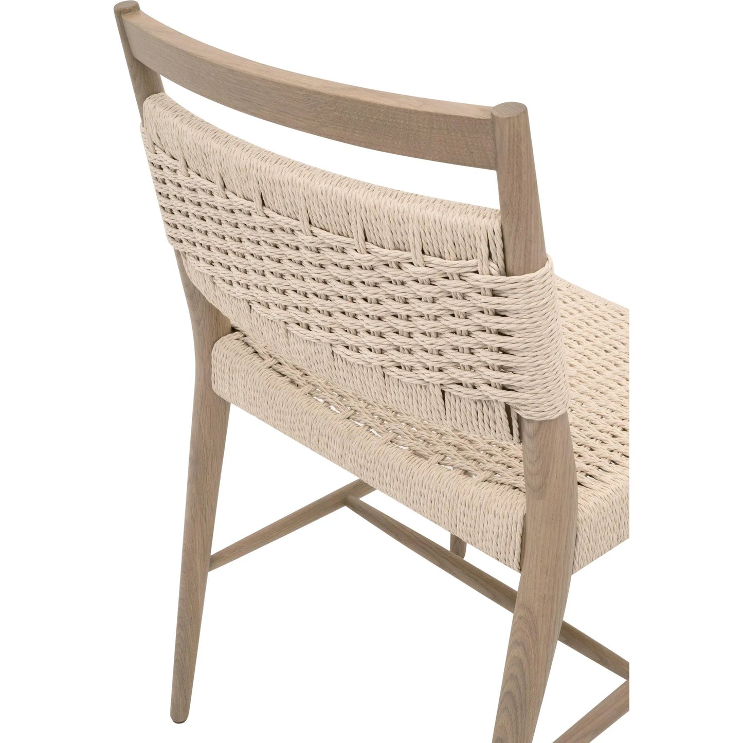 007 SI-2544380 | Closeup | Myles Dining Chair (Set of 2) by Essentials For Living in blonde paper cord, natural oak. Made from solid oak in a transitional style.