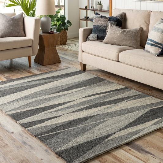 Madelyn Rug - 30082 by Surya in gray, light gray, ivory, light beige. Made from 100% wool in a unique style.