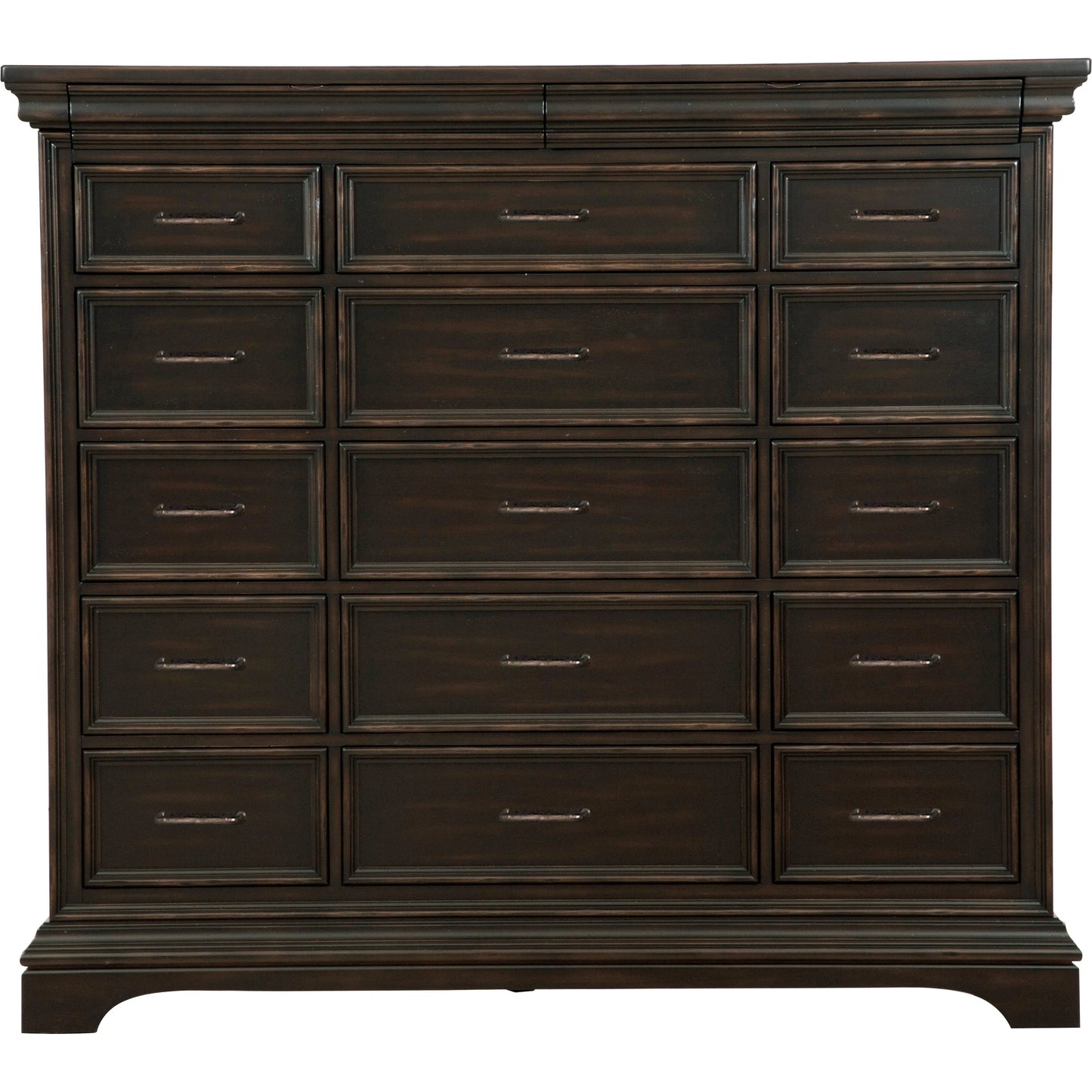 001 SI-2155452 | Primary Silo | Caldwell Master Chest by Pulaski Furniture in deep brown. Made from acacia veneers in a traditional style.