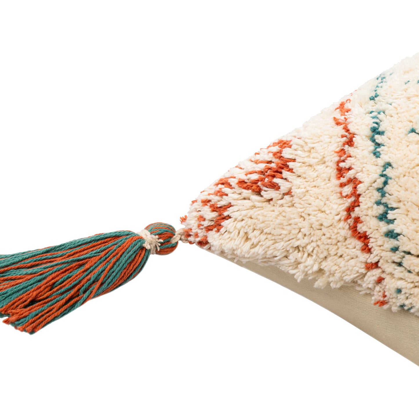 004 SI-1886767,SI-1886768,SI-1886769,SI-1886770,SI-1886771,SI-1886772 | Closeup | Nador Pillow - 36969 by Surya in brick red, cream. Made from 100% cotton in a eclectic & global style.