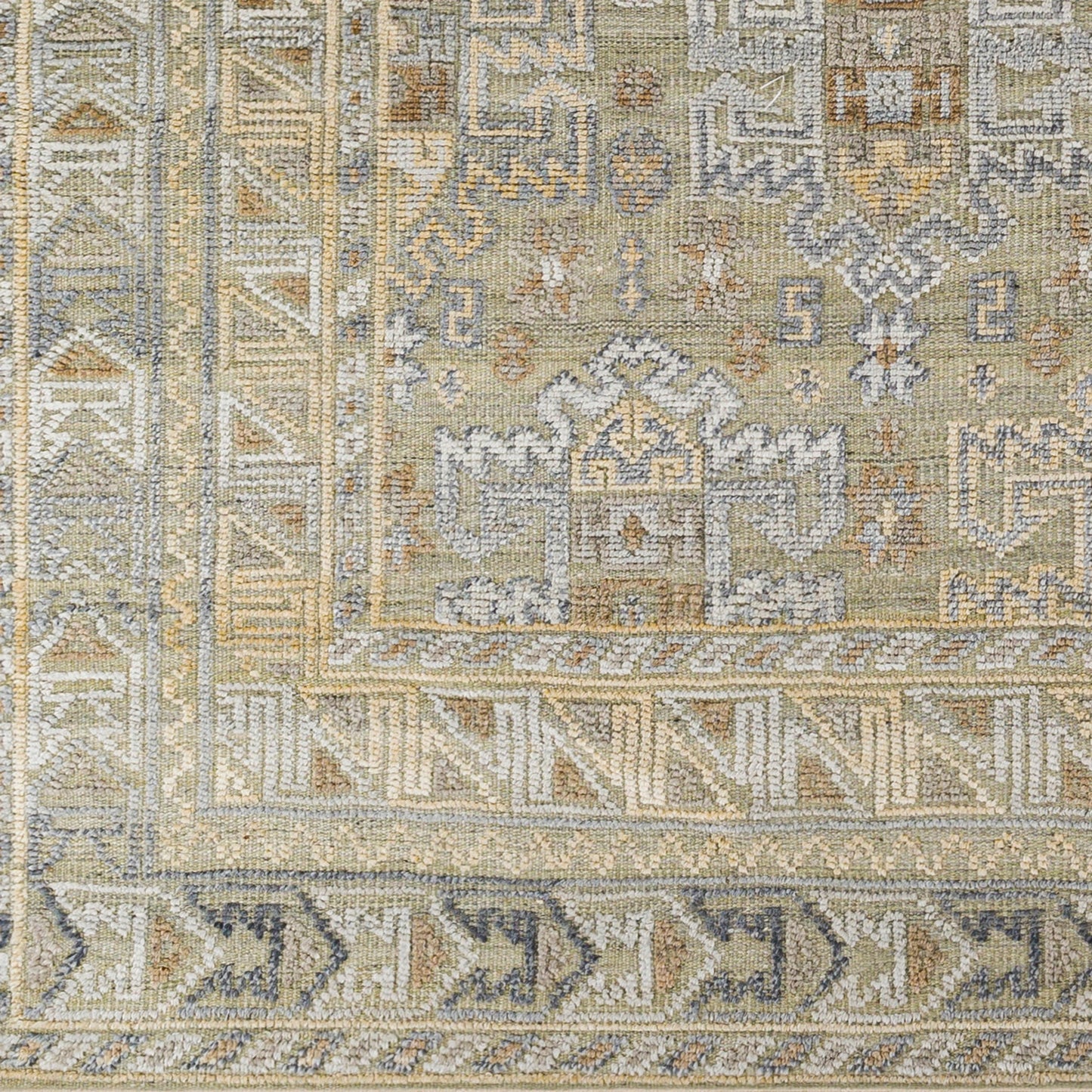 005 SI-1796459,SI-1796460,SI-1796461,SI-1796462,SI-1796463,SI-1796464 | Closeup | Nobility Rug - 29792 by Surya in tan, medium gray, charcoal, wheat, light gray. Made from 60% wool, 40% viscose in a unique style.