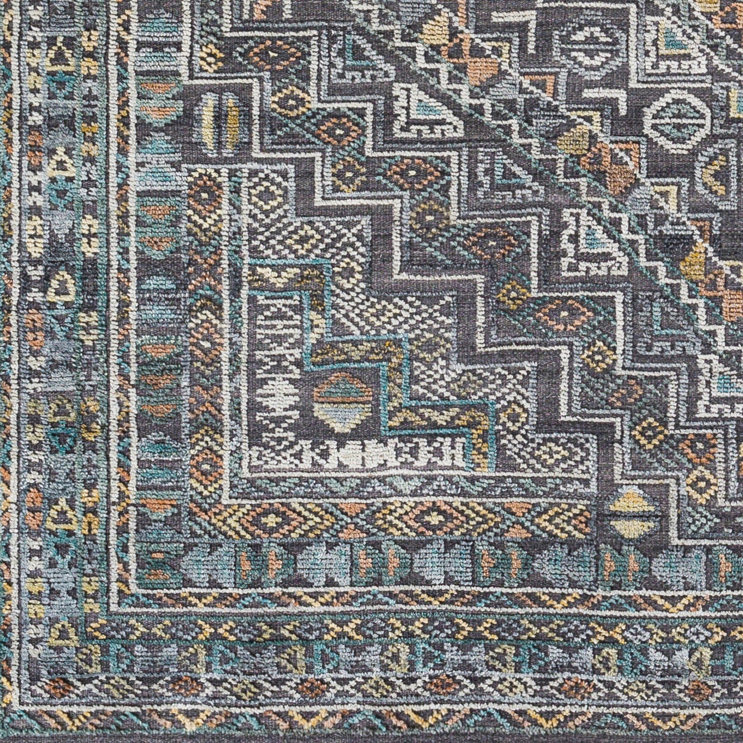 009 SI-1796471,SI-1796472,SI-1796473,SI-1796474,SI-1796475,SI-1796476 | Closeup | Nobility Rug - 29793 by Surya. Made from 60% wool, 40% viscose in a unique style.