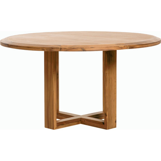 Northbank Dining Table - 528709 by Surya in top: wheat, base: wheat and wood finishbrushed. Made from acacia in a modern style.