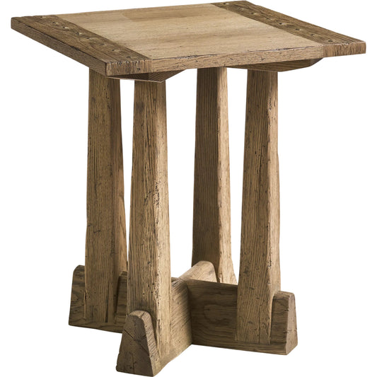 001 SI-2535715 | Primary Silo | Echo Canyon Square End Table by Jonathan Charles in faded oak. Made from main oak in a unique style.