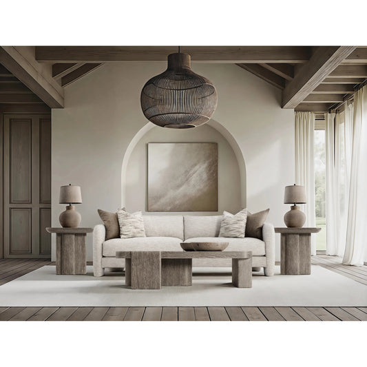 Rowan Fabric Sofa by Bernhardt in beige. Made from fabric in a unique style.