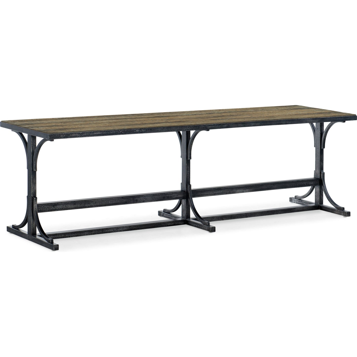001 SI-1749072 | Additional Silo | La Grange Von Rosenberg Bed Bench by Hooker Furniture in wash off oak. Made from oak veneers, metal in a traditional style.