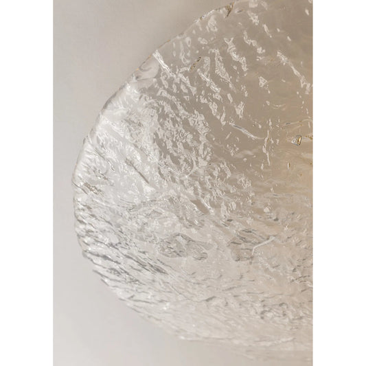 New Haven Flush Mount by Hudson Valley in aged brass. Made from steel in a modern style.