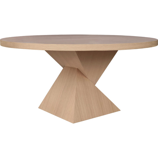 Newport Dining Table by Worlds Away in natural oak. Made from unique in a modern style.