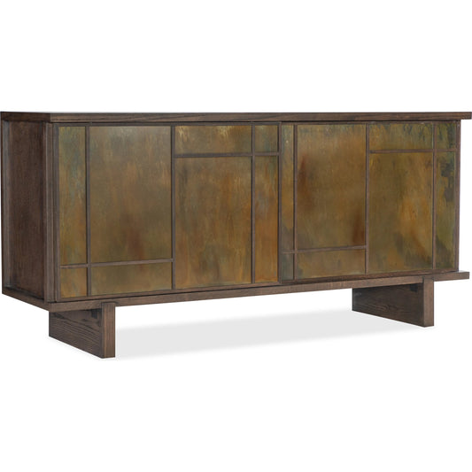 Shoji Sideboard by Hooker Furniture in dark wood. Made from unique in a modern style.