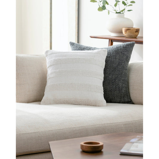 Nahara Pillow - 13 by Surya in off-white. Made from front: 100% cotton, back: 100% cotton in a modern style.
