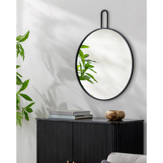 Athanasia Mirror - 33017 by Livabliss in frame: black and matte. Made from frame: metal, substrate: manufactured wood in a modern style.