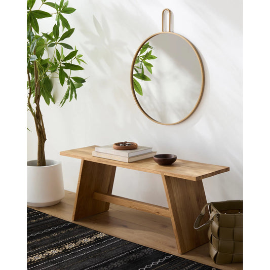 Athanasia Mirror - 477650 by Livabliss in gold. Made from frame: metal in a modern style.