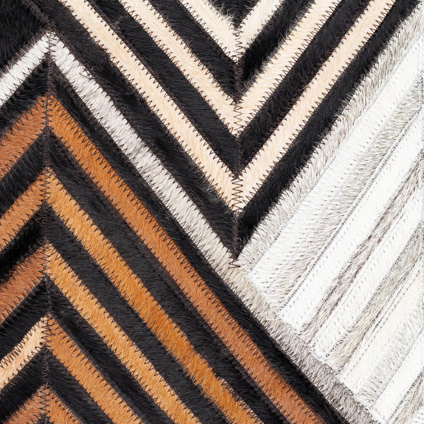 003 SI-1887042,SI-1887043 | Additional Silo | Nashville Pillow - 20632 by Surya in black, cream. Made from 100% hair on hide, 100% cotton in a unique style.