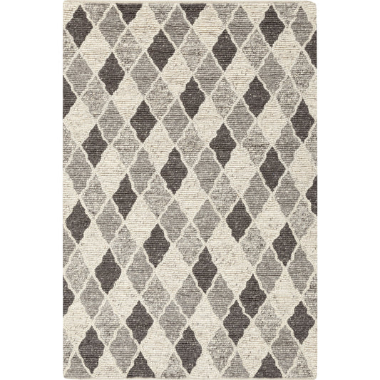 Nico Rug - 12759 by Surya in charcoal, black, gray, ivory. Made from 100% wool in a unique style.