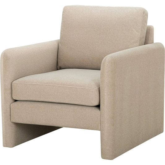 001 SI-2245179 | Primary Silo | Niya Accent Chair by Surya in beige. Made from polyester, plywood, polyester wrapped foam in a transitional style.