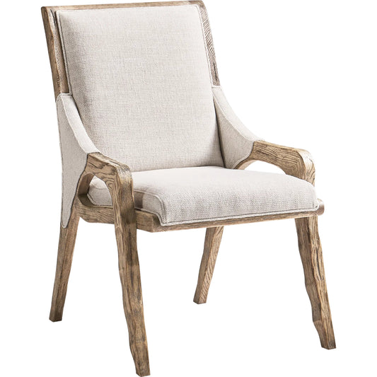 Echo Canyon Upholstered Side Chair by Jonathan Charles in faded oak. Made from oak in a traditional style.