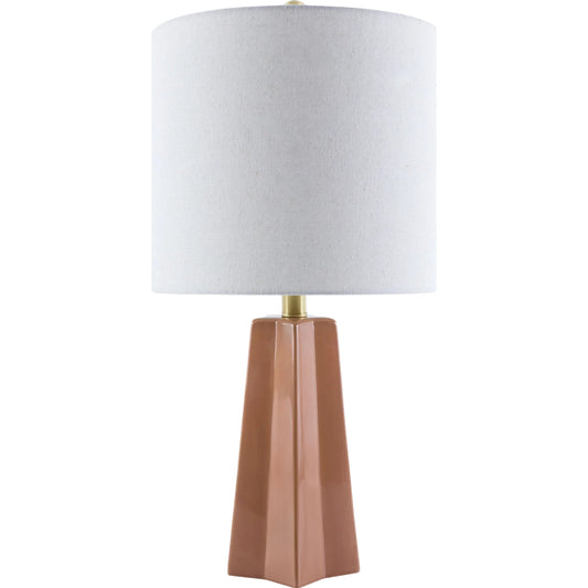 Stellan Accent Table Lamp by Livabliss. Made from ceramic, linen, polystyrene, iron in a modern style.