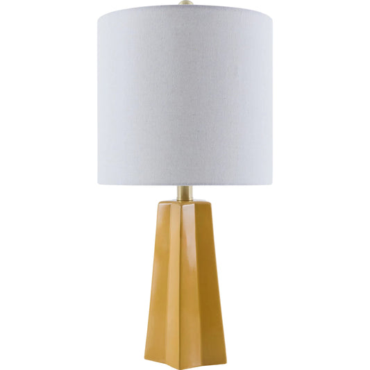 Stellan Accent Table Lamp by Livabliss. Made from ceramic, linen, polystyrene, iron in a modern style.